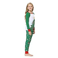 Ventelan Family Matching Christmas Pajamas Set Holiday Santa Claus Sleepwear Xmas Loungewear Set For Couples And Kids Women Xl