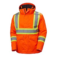 Hellyhansen Mens Workwear Alta Winter Jacket Csa Hi Vis Orange Xl