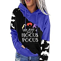 Fayaleq Halloween Sweatshirts For Women Halloween Graphic Long Sleeve Shirt Half Zipper Lapel Casual Pullover Top Purple