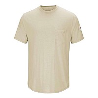 Bulwark Short Sleeve Lightweight Tshirt Long Sizes Khaki Lt