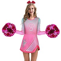 Zombies Addison Cheerleader Costume Adult Women Cheerleading Dress Cosplay Party Halloween Outfits