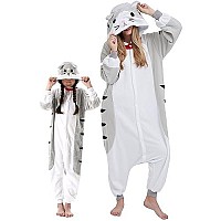 Darkcom Cheese Cat Onesie Unisex Adult Pajamas Flannel One Piece Cosplay Halloween Christmas Costume For Women Men Xlarge