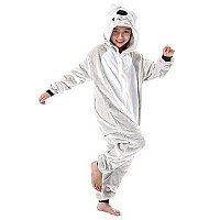 Darkcom Animal Onesie Unisex Adult Pajamas Flannel One Piece Cosplay Koala Halloween Christmas Costume For Women Men Medium