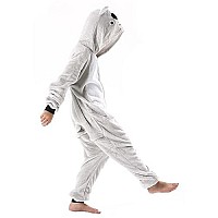 Darkcom Animal Onesie Unisex Adult Pajamas Flannel One Piece Cosplay Koala Halloween Christmas Costume For Women Men Medium