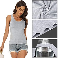 Bqtq 5 Pcs Basic Tank Tops For Women Undershirt Tank Top Sleeveless Under Shirts Xl