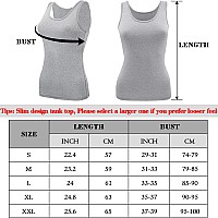 Bqtq 5 Pcs Basic Tank Tops For Women Undershirt Tank Top Sleeveless Under Shirts Xl