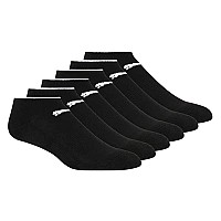 Puma Womens 6 Pack Low Cut Socks Blackwhite 911 Us P116390009