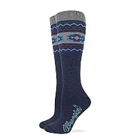 Wrangler Ladies Lightweight Merino Wool Blend Aztec Knee High Boot Socks 3 Pair Assorted