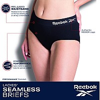 Reebok Womens Underwear Seamless High Waist Brief Panties 5 Pack Size Xlarge Blackrose Dustblackened Pearlblacktan