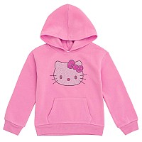 Hello Kitty Little Girls Fleece Pullover Hoodie Pink 78