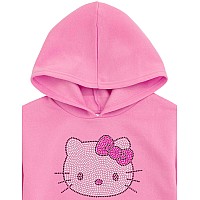 Hello Kitty Little Girls Fleece Pullover Hoodie Pink 78