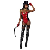 6182 4Pc Star Studded Ringleader Medium Blackredgold