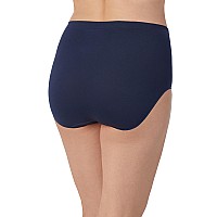 Ellen Tracy Womens Seamless Underwear Noshow Fullcoverage Stretchy Full Brief Panties For Everyday Wear 4Pack Navywh