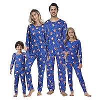 Ventelan Family Matching Christmas Pajamas Set Holiday Santa Claus Sleepwear Xmas Pjs Set For Couples And Kids 8Y