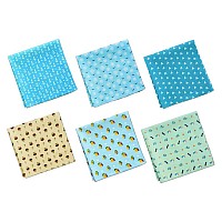 Hexafun 100 Pure Organic Cotton Unisex Handkerchief Large Size Multicolor Sea Beach