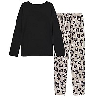 Ventelan Women Pajamas Cute Christmas Sleepwear Comfy Loungewear Set Long Sleeve Night Suits Xxl