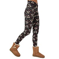 Sissycos Womens Ugly Christmas Crossover Leggings High Waisted Printed Tights Love Candy Cane Small