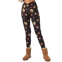 Sissycos Womens Ugly Christmas Crossover Leggings High Waisted Printed Tights Winter Christmas Xlarge