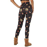 Sissycos Womens Ugly Christmas Crossover Leggings High Waisted Printed Tights Winter Christmas Xlarge