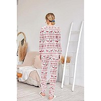 Ekouaer Womens Christmas Pajamas Sets Long Sleeve 2 Piece Long Sleeve Top With Jogger Sets Lounge Sets With Pockets Red Elkchr