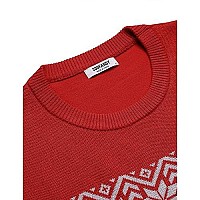 Coofandy Mens Christmas Sweater Slim Fit Lightweight Crew Neck Sweatshirts Knitted Pullover For Casual Or Dressy Wear