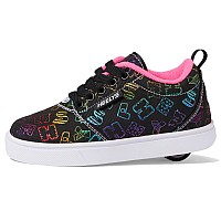 Heelys Girls Pro 20 Prints Little Kidbig Kidadult Blackrainbowpink 6 Big Kid Womens 7 M