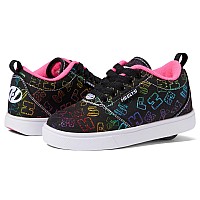 Heelys Girls Pro 20 Prints Little Kidbig Kidadult Blackrainbowpink 6 Big Kid Womens 7 M