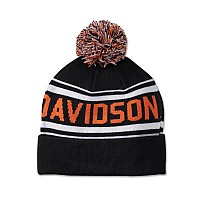 Harleydavidson Combustion Pom Beanie Black 9765624Vm