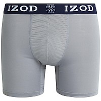 Izod Mens Underwear 6 Pack Sport Soft Performance Boxer Briefs Sxl Size Large Blackbluegreycharcoalred