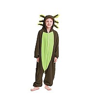 Darkcom Unisex Adult Animal Onesie Cosplay Green Axolotl Onesie Halloween Costume Christmas Pajamas Sleepwear For Women And Men