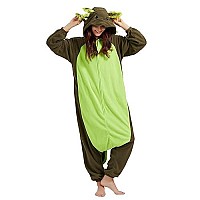 Darkcom Unisex Adult Animal Onesie Cosplay Green Axolotl Onesie Halloween Costume Christmas Pajamas Sleepwear For Women And Men