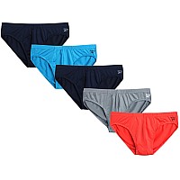 Reebok Mens Briefs 5 Pack Quick Dry Low Rise Performance Underwear Briefs Soft Stretch Athletic Mens Bikini Briefs Sxl S