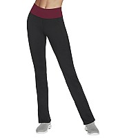 Skechers Womens Go Walk Pant Beet Redbold Black Large Petite