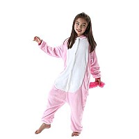 Darkcom Unisex Kids Animal Onesie Cosplay Pink Unicorn Halloween Costume Parentchild Sleepwear Christmas Pajamas For Girls Boys