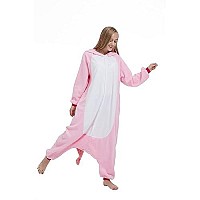 Darkcom Unisex Kids Animal Onesie Cosplay Pink Unicorn Halloween Costume Parentchild Sleepwear Christmas Pajamas For Girls Boys