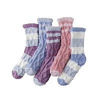 Tehook Womens Fuzzy Socks Soft Cozy Fluffy Slipper Socks Winter Warm Plush Sleeping Socks Christmas Stocking Stuffers Gifts For