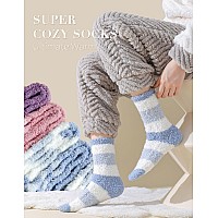 Tehook Womens Fuzzy Socks Soft Cozy Fluffy Slipper Socks Winter Warm Plush Sleeping Socks Christmas Stocking Stuffers Gifts For