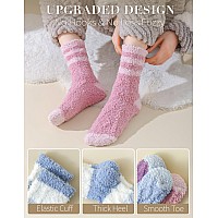 Tehook Womens Fuzzy Socks Soft Cozy Fluffy Slipper Socks Winter Warm Plush Sleeping Socks Christmas Stocking Stuffers Gifts For