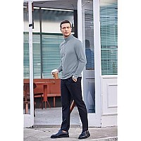 Coofandy Mens Slim Fit Basic Turtleneck T Shirts Casual Knitted Pullover Sweaters Christmas Turtleneck Sweater Gray Blue