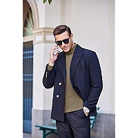 Coofandy Mens Slim Fit Basic Turtleneck T Shirts Casual Knitted Pullover Sweaters Christmas Turtleneck Sweater