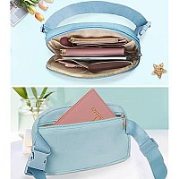 Coshaysoo Blue Belt Bag Fanny Pack Crossbody Cross Body Trendy Halloween Thanksgiving Gifts For Teen Girls Women Girly Accessori