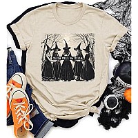 Basic Witch Halloween T Shirt Women Girls Will Be Girls Vintage Halloween Witch Shirt Casual Funny Halloween Party Shirt Xxl G