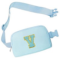 Blue Belt Bag Fanny Waist Pack Small Unique Gifts For Women Teen Girls Birthday Graduation Halloween Thanksgiving Christmas Vale