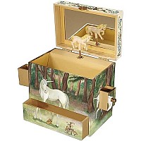 Enchantmints Unicorn Jewelry Box For Little Girls Musical Treasure Box With 4 Pullout Drawers Plays The Unicorn Tune Ide