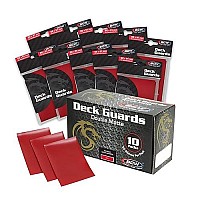 Bcw 500 Count Deck Guard Red Matte Finish For Stardard Size Collectable Cards Deck Protector Sleeves Display Bundle 10 Pack