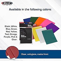 Bcw 500 Count Deck Guard Red Matte Finish For Stardard Size Collectable Cards Deck Protector Sleeves Display Bundle 10 Pack