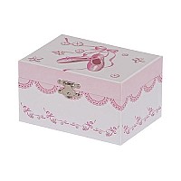 Mele Co 00803S16 Clarice Girls Musical Ballerina Jewelry Box Pink 6 X 4 X 3