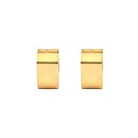 Edforce Stainless Steel Small Hoop Huggie Earrings For Mens Womens Gold