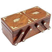 Itos365 Handmade Wooden Jewelry Boxcasestorage For Women Jewel Organizer Gift Items