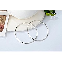 Hoop Earrings Sterling Silver Circle Endless Hoop Earrings Hoops Jewelry Fashion Big Hoop Earring Gifts For Women Teen Girls